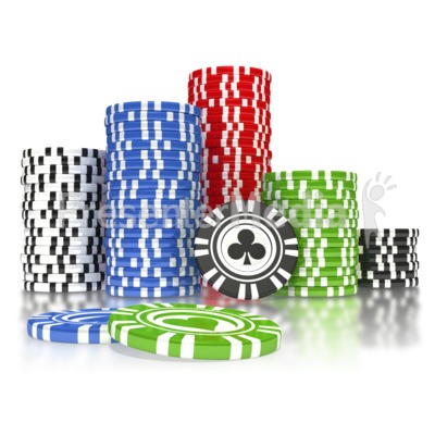 Poker Chip Pile PowerPoint Clip Art