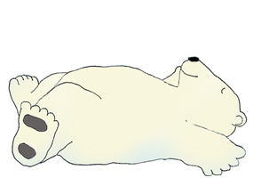 polar bear clip art sleeping polar bear ...