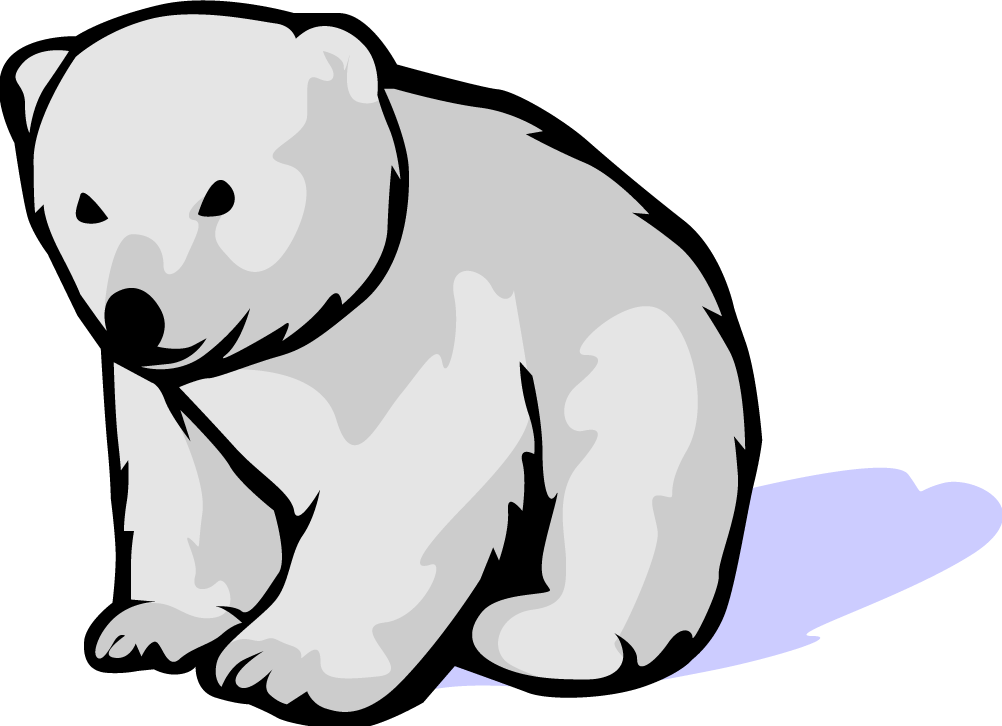 Polar Bear clip art image for