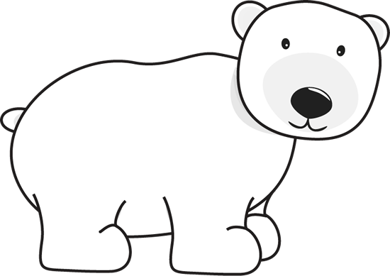 Polar bear winter clipart cli