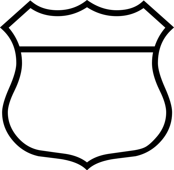 Police Badge Clipart Black An - Badge Clip Art