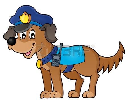 police dog: Police dog theme  - Police Dog Clipart