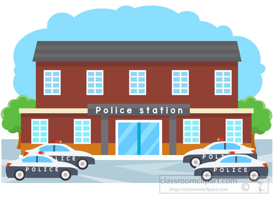 police station building . - Police Station Clipart