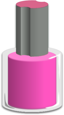 Polish Nail Polish Bottle Pink A Public Domain Png Image