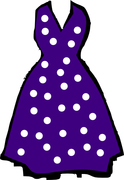 Polka Dot Dress Clip Art