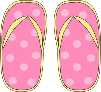 flip flop clipart black and w