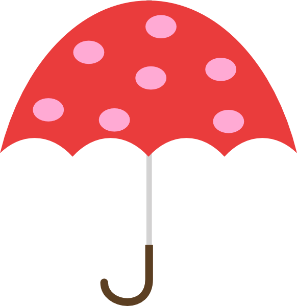 Polka Dot Umbrella Clip Art at Clker clipartall.com - vector clip art online 582 x 599. Download. Umbrella Clip Art ...
