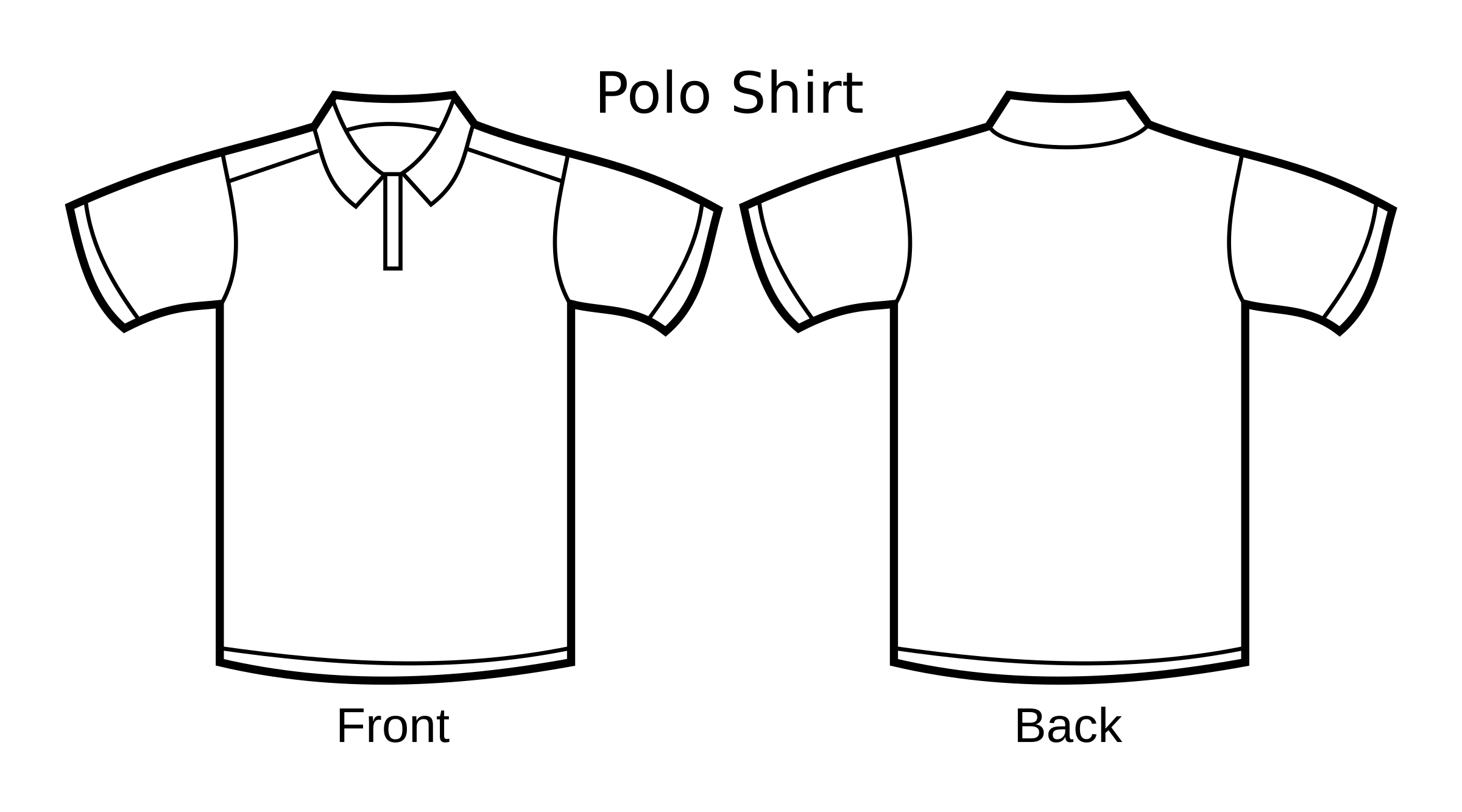 Polo Shirt Blue Front Clip Ar