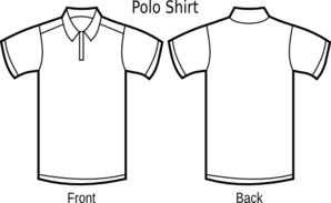 White Polo Shirt Clipart #1