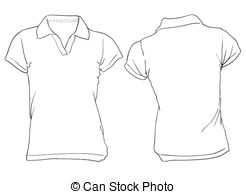 . ClipartLook.com Womenu0027s White Polo Shirt Template - Vector illustration of.