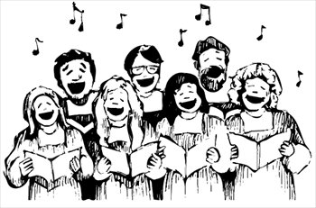 Christmas carol singers theme