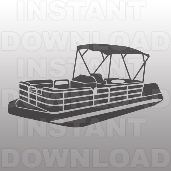 Pontoon Boat SVG File,Boating .