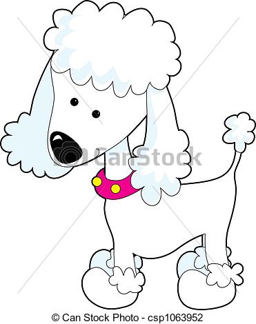 Poodle - A cartoon of a Poodle on a white background Poodle Clip Artby ...