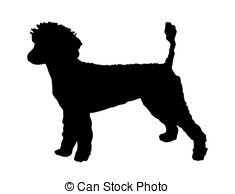 ... poodle silhouette vector