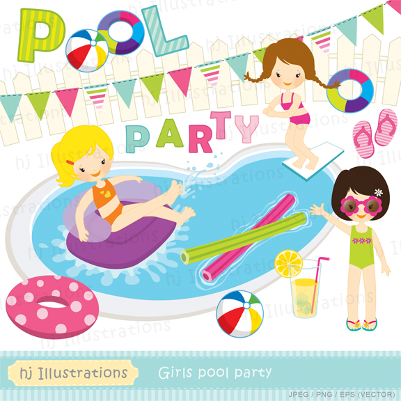 Pool Party Clip Art Pool Part
