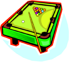 Pool Table Clipart. billiards table clipart