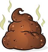 Poop Pile Cartoon Character T
