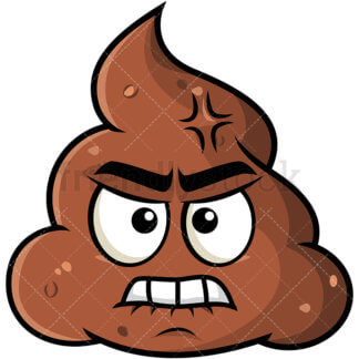 Angry Poop Emoji