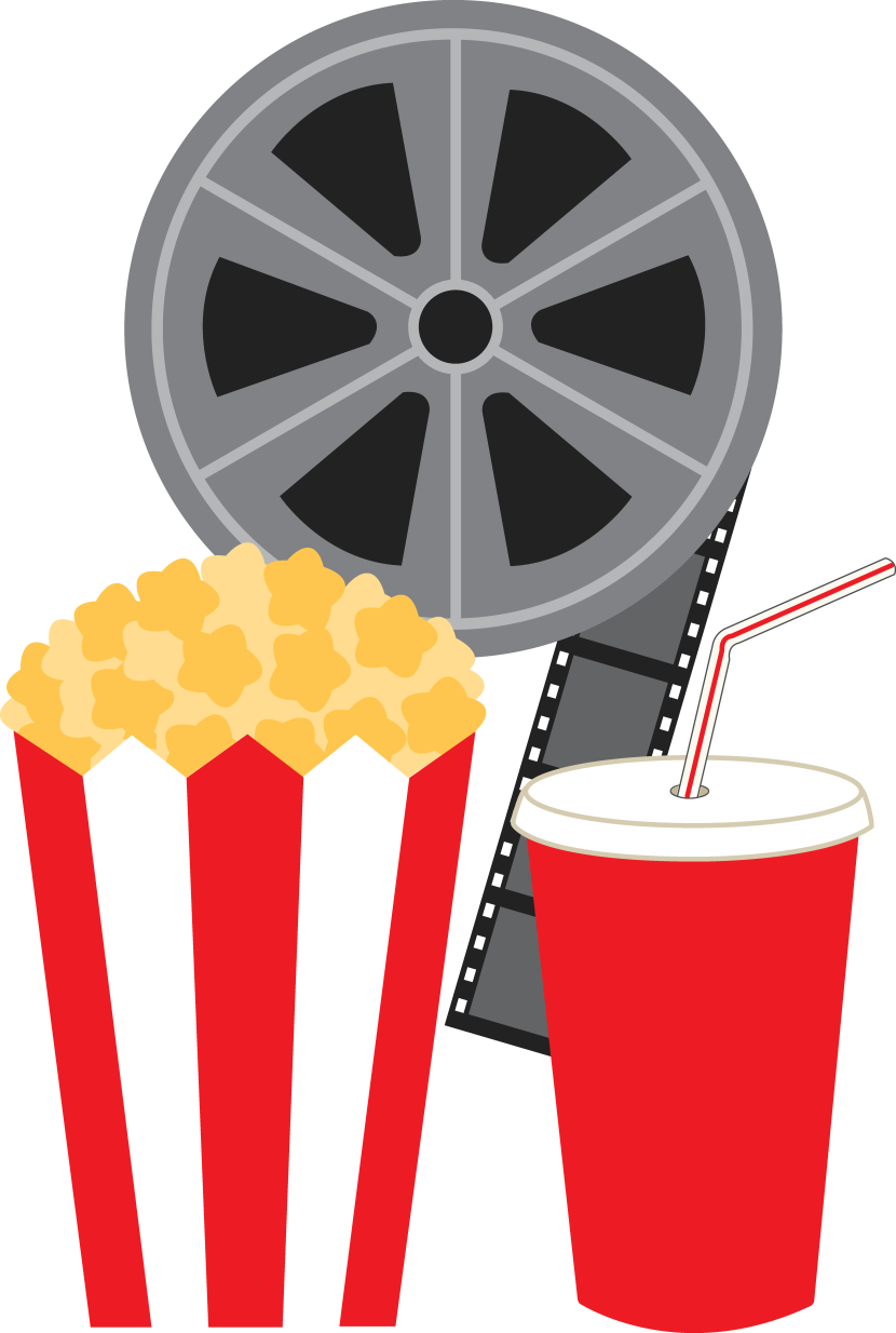 Popcorn and movie clipart fre - Clip Art Movie
