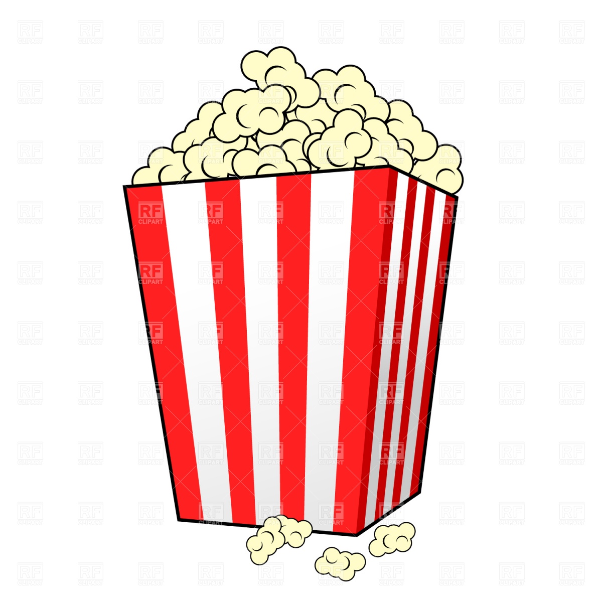 Popcorn clip art outline free