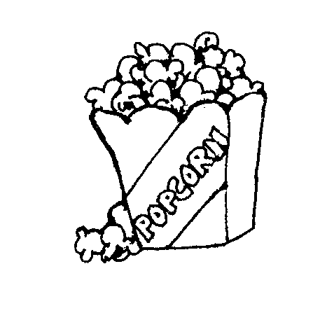 Movie and popcorn clipart black and white dayasrioko top