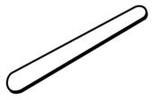 Popsicle Stick Black And White Clipart #1