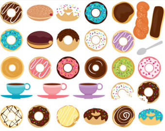 Popular items for doughnuts c - Donut Clipart Free