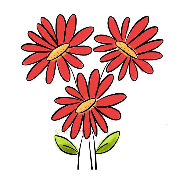 Popular items for gerbera dai - Gerber Daisy Clip Art