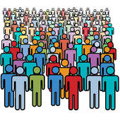 population clipart - Crowd Of People Clipart