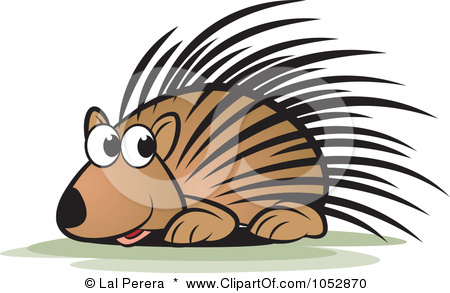 ... Vector image of an porcup