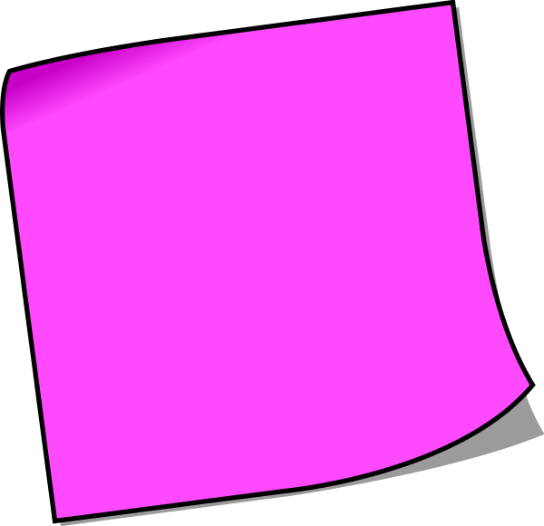 post it notes clipart - Sticky Note Clipart