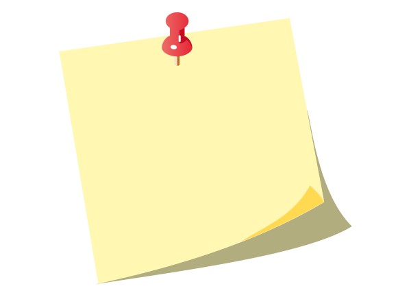 Post It Notes Clipart Clipart - Sticky Note Clipart