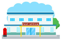 post office building clipart. - Post Office Clipart