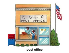 Post Office Clip Art - Post Office Clipart
