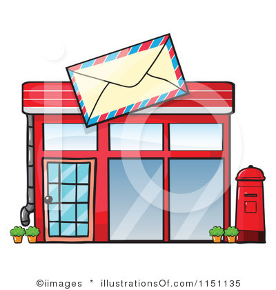 post office building clipart.