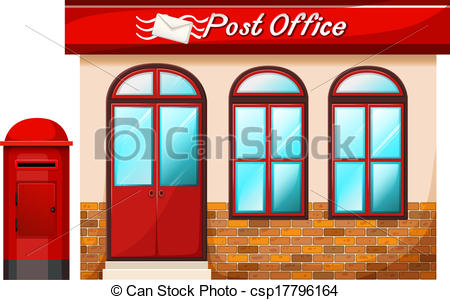 post office building: a post 