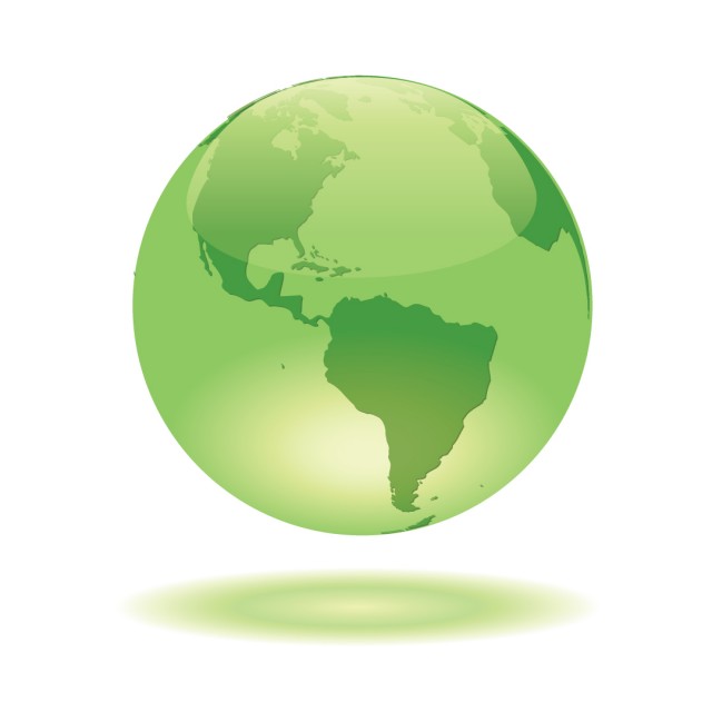 ... green globe - abstract il