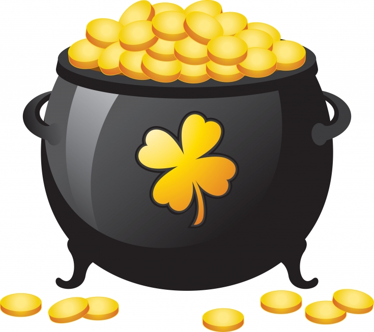 Pot of gold free irish clipar