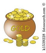 Pot of Gold - Gold Rush Clipart