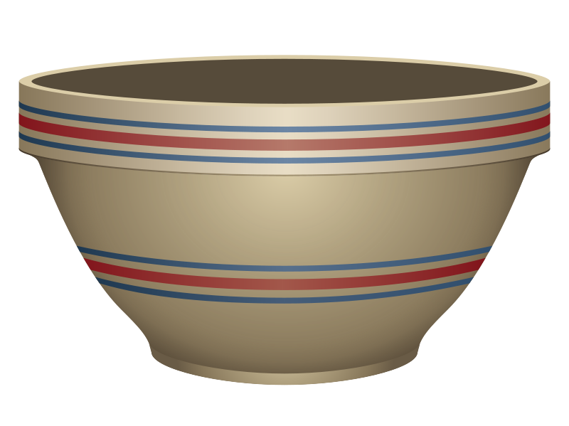 Pottery Bowl Clipart #1