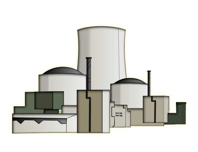 Power Plant Clipart Nuclear Power Plant