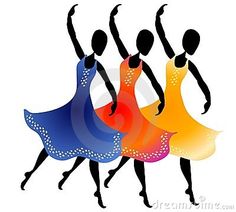 unique image of dancing silho