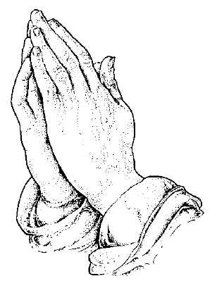 Praying hands prayer clip art young girl praying vector clip art