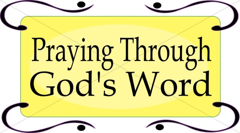 Praying Through Gods Word - Prayer Clip Art