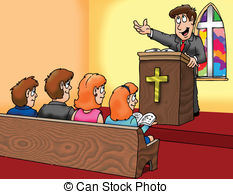 ... preacher - a pastor preaching to his flock