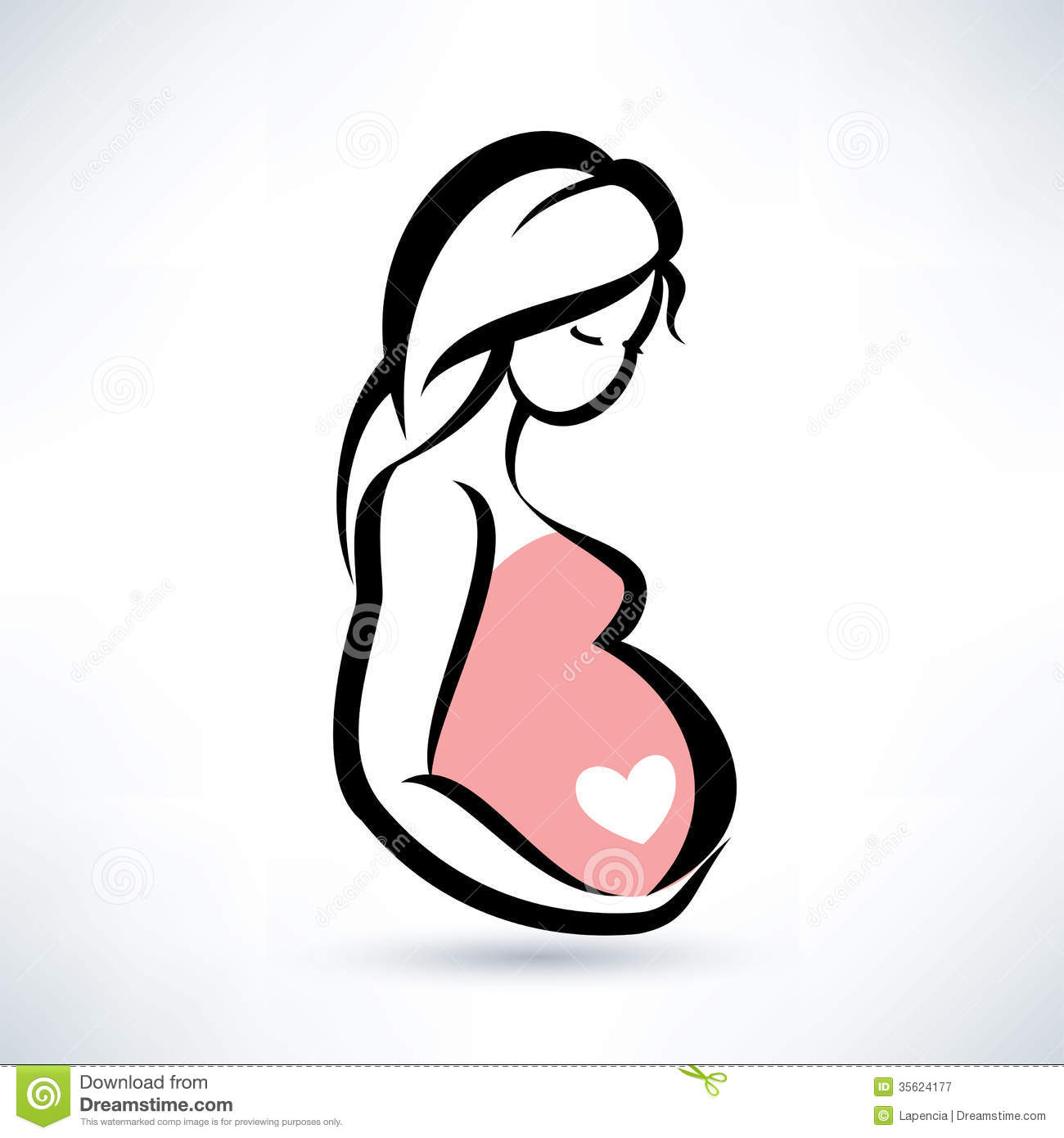 pregnancy clipart - Pregnant Clipart