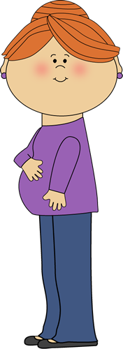 Pregnant Mom - Mommy Clipart