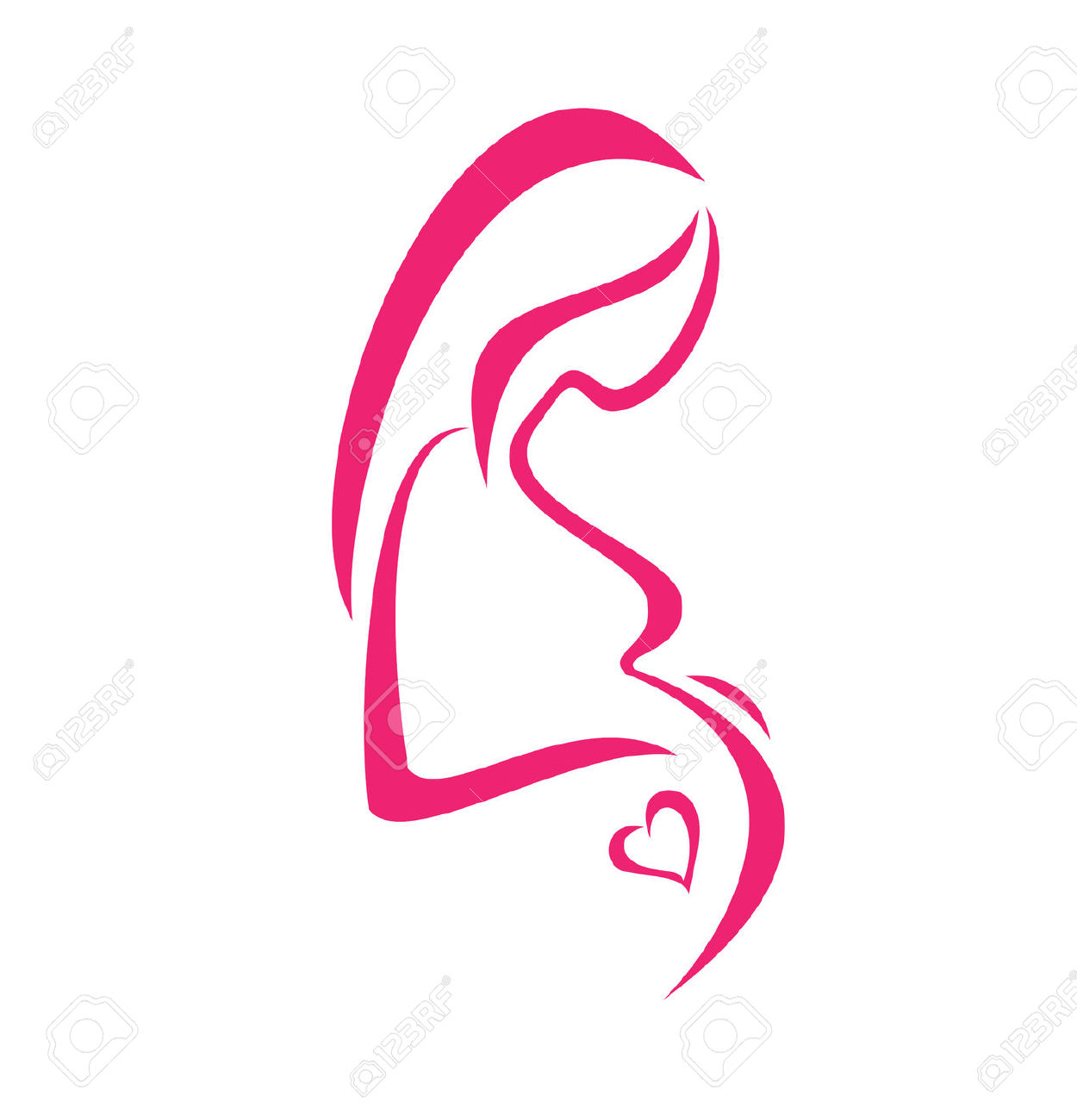 pregnant woman: pregnant woma - Clipart Pregnant Woman