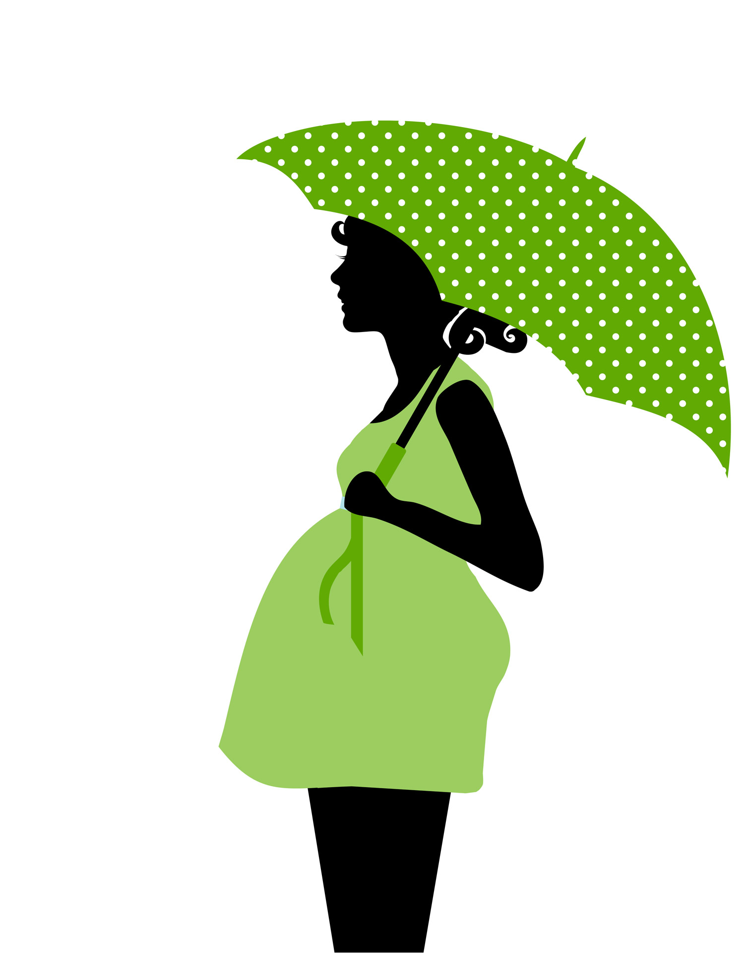 Pregnant Woman Silhouette Clipart Free Stock Photo