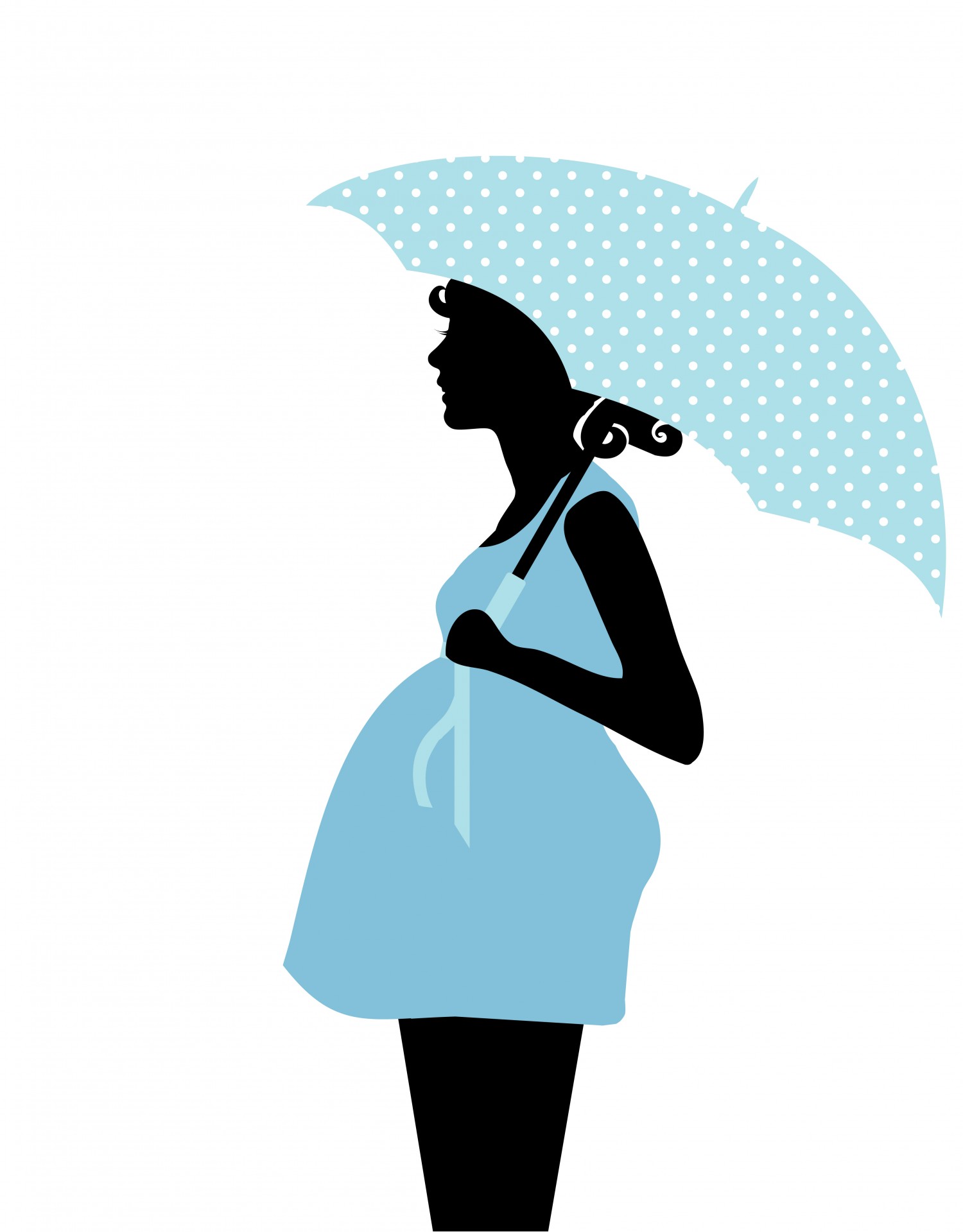 Pregnant Woman Clipart Image 